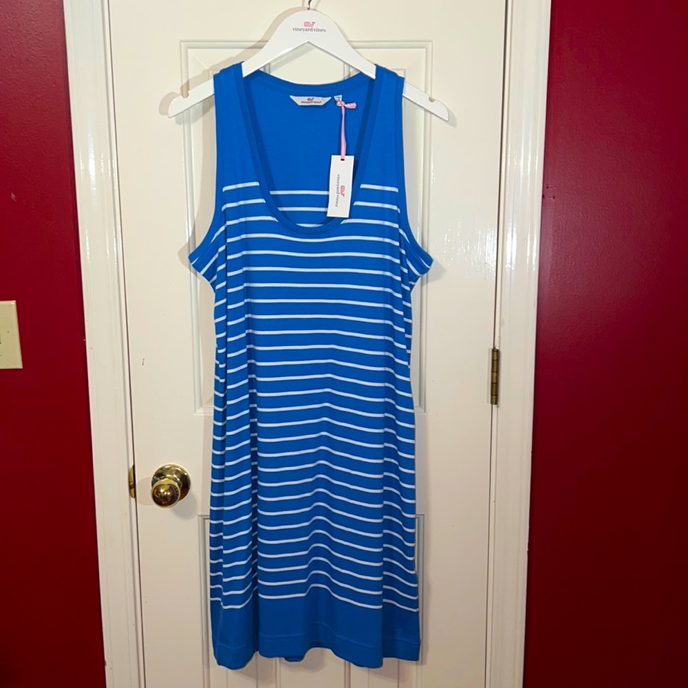 🆕 Vineyard Vines Striped Simple Tank Dress
